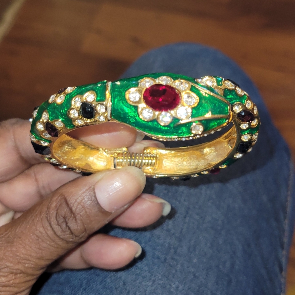 Kenneth Jay Lane Enamel Snake Bracelet